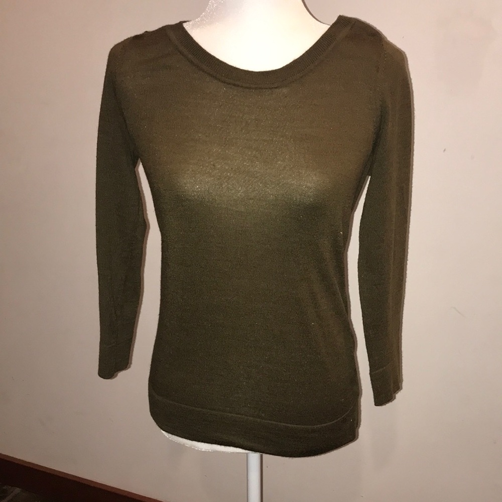S Olive Loft Sweater